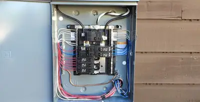 electrical panel upgrade service featuring newly installed electrical panel wired by licensed electricians in Fort Lauderdale, FL