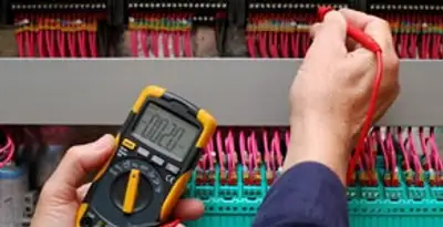 electrical service showing professional testing and troubleshooting of electrical panel by licensed electricians in Fort Lauderdale, FL