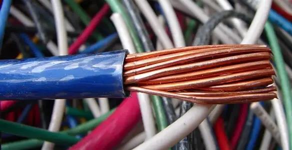electrical wiring services showing exposed copper conductors and cable preparation in Fort Lauderdale, FL