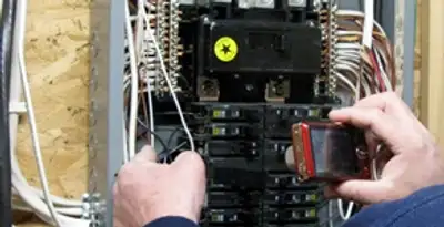 Home electrical inspection of circuit breaker panel by licensed electrician in Fort Lauderdale, FL