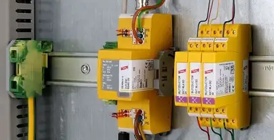 lightning surge protection system with surge suppressors installed by electrical service professionals in Fort Lauderdale, FL