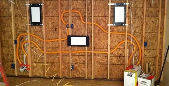 new construction wiring project displaying complete electrical system layout installed by professionals in Fort Lauderdale, FL